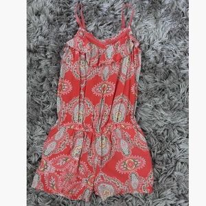 Patterned romper